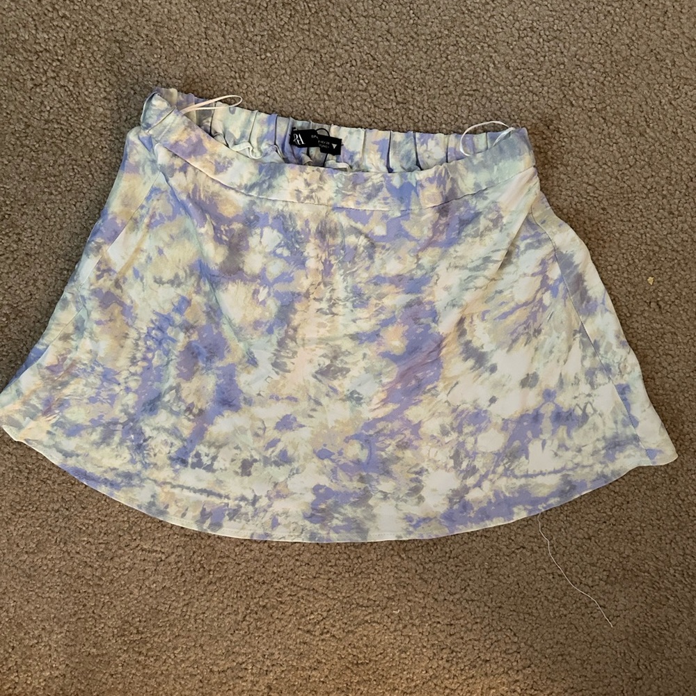 Zara Satin Pastel Mini Skirt